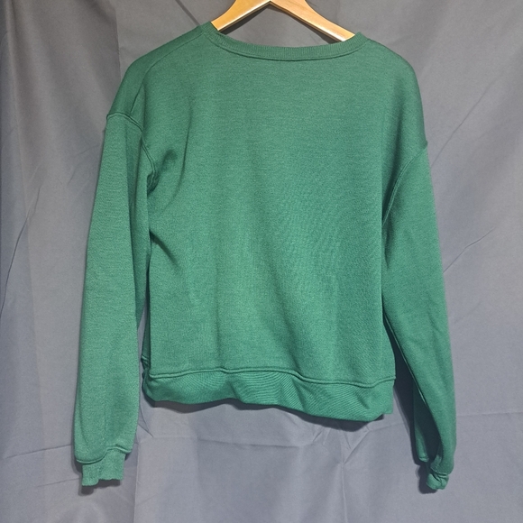 Disney Mickey Mouse Adult Long Sleeve Crew Sweatshirt Sz M‎ Green - Picture 5 of 7